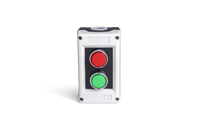 PK Series Plastic 2 Holes DK + DY + 2*KB14K Grey-Black Control Box